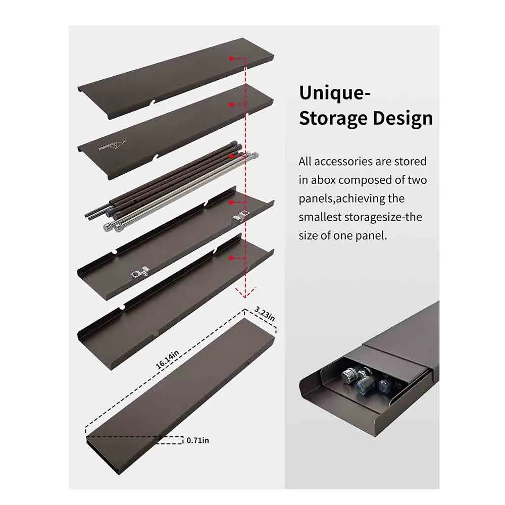 輕型戶外摺枱附延伸枱板 Flexifold Table B with extendable parts