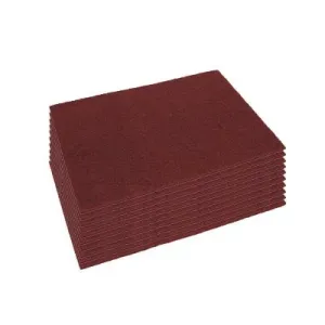 14" x 20" CleanFreak® Maroon Ecoprep EPP Wet or Dry Chemical Free Floor Finish Removal Pads | Box of 10