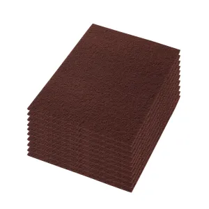 14" x 28" CleanFreak® 'Maroon X' Extreme Heavy-Duty Floor Stripping Pads - Case of 10