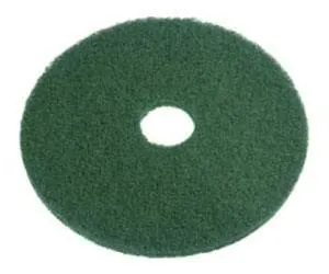 16" Green Heavy Duty Deep Scrubbing Floor Pads - Case of 5