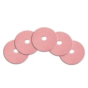 17" Pink Hard Finish Floor Polishing Pads (5 Pack)