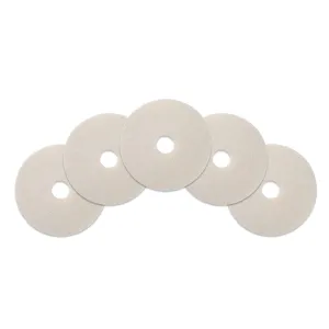 17" White Floor Buffing & Polishing Pads (5 Pack)