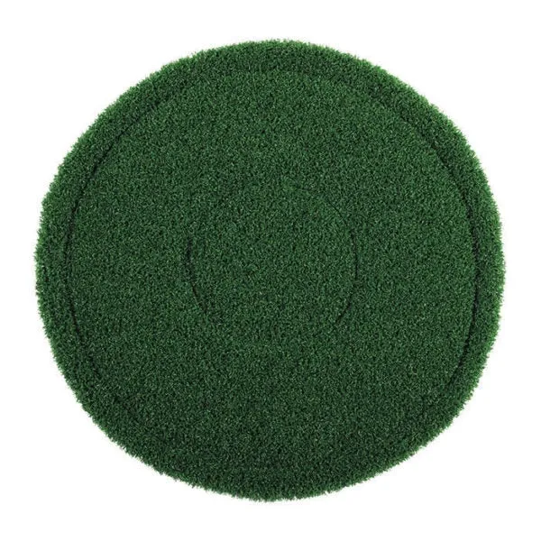 20" Green Turf Pads for Heavy Duty Grout Scrubbing w/ a Floor Buffer (4 Pack)