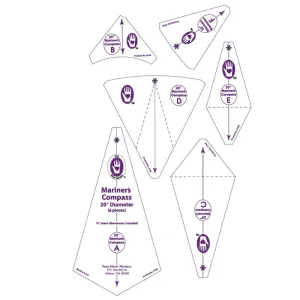 20" Mariner's Compass Template Set - Marti Michell