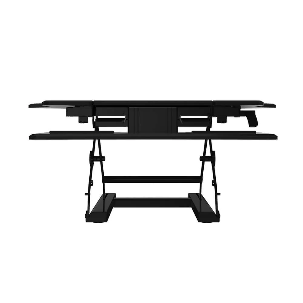 36" Ergonomic Sit-Stand Desk Converter with Adjustable Keyboard Tray