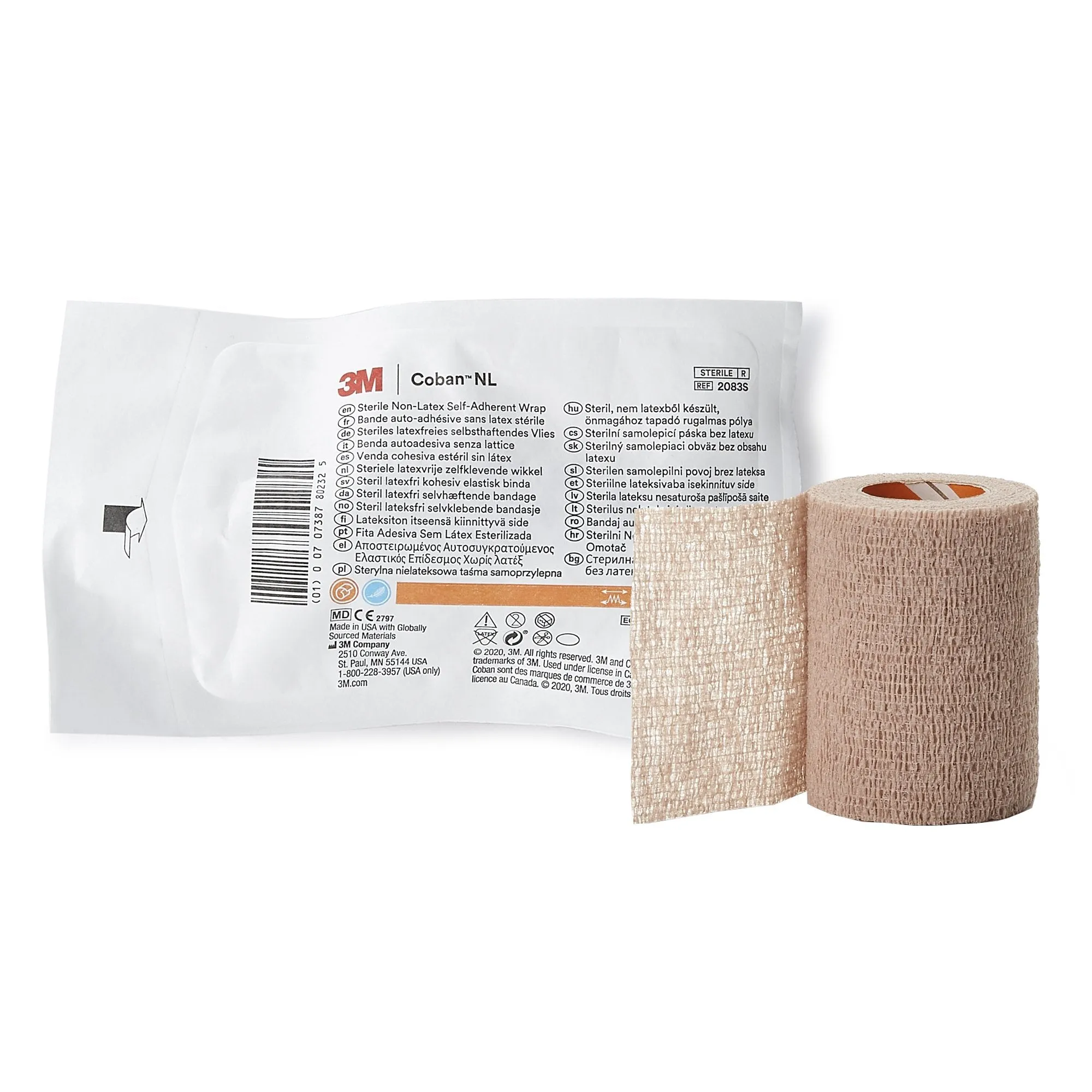 3M™ Coban™ LF Self-adherent Closure Cohesive Bandage, 3 Inch x 5 Yard, 1 Each