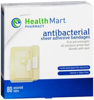 Antibacterial Sheer Bandages Assorted Sizes