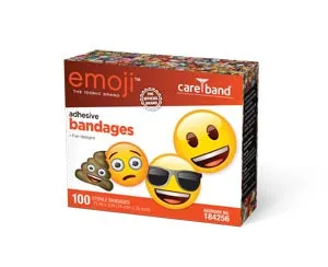 Aso Careband Decorated Bandages Bandage Adh Emoji 3/4X3100/Bx 12Bx/Cs