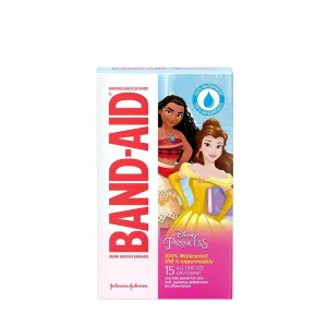 Band-Aid Adhesive Bandages Waterproof Disney Princesses 15ct