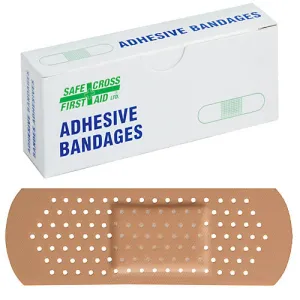 Bandage - Safecross Plastic Bandage 2.5X7.6CM 25/BOX, 02203