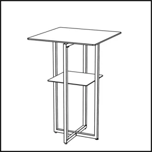 Bauscher Hepp VE-24024 Folding Table