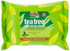 Beauty Formulas Tea Tree Cleansing Wipes 30 Wipes