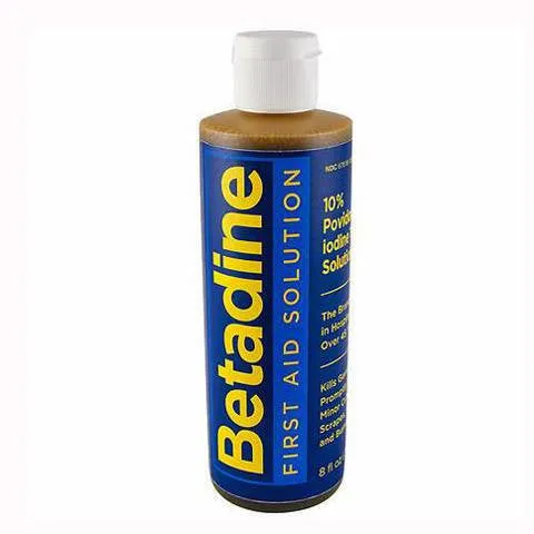 Betadine Antiseptic Solution Povidone Iodine 10% , 8 oz