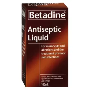 BETADINE POVIDONE IODINE ANTISEPTIC TOPICAL SOLUTION 100mL