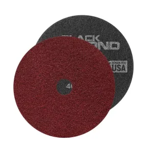 Black Diamond Red 400 Grit Round Concrete Floor Prep Pads (12" - 28" Sizes Available) - 2 Pack