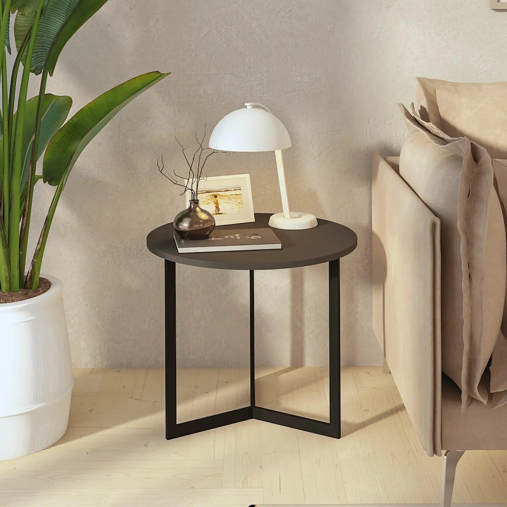 Capril Iron And MDF Side Table