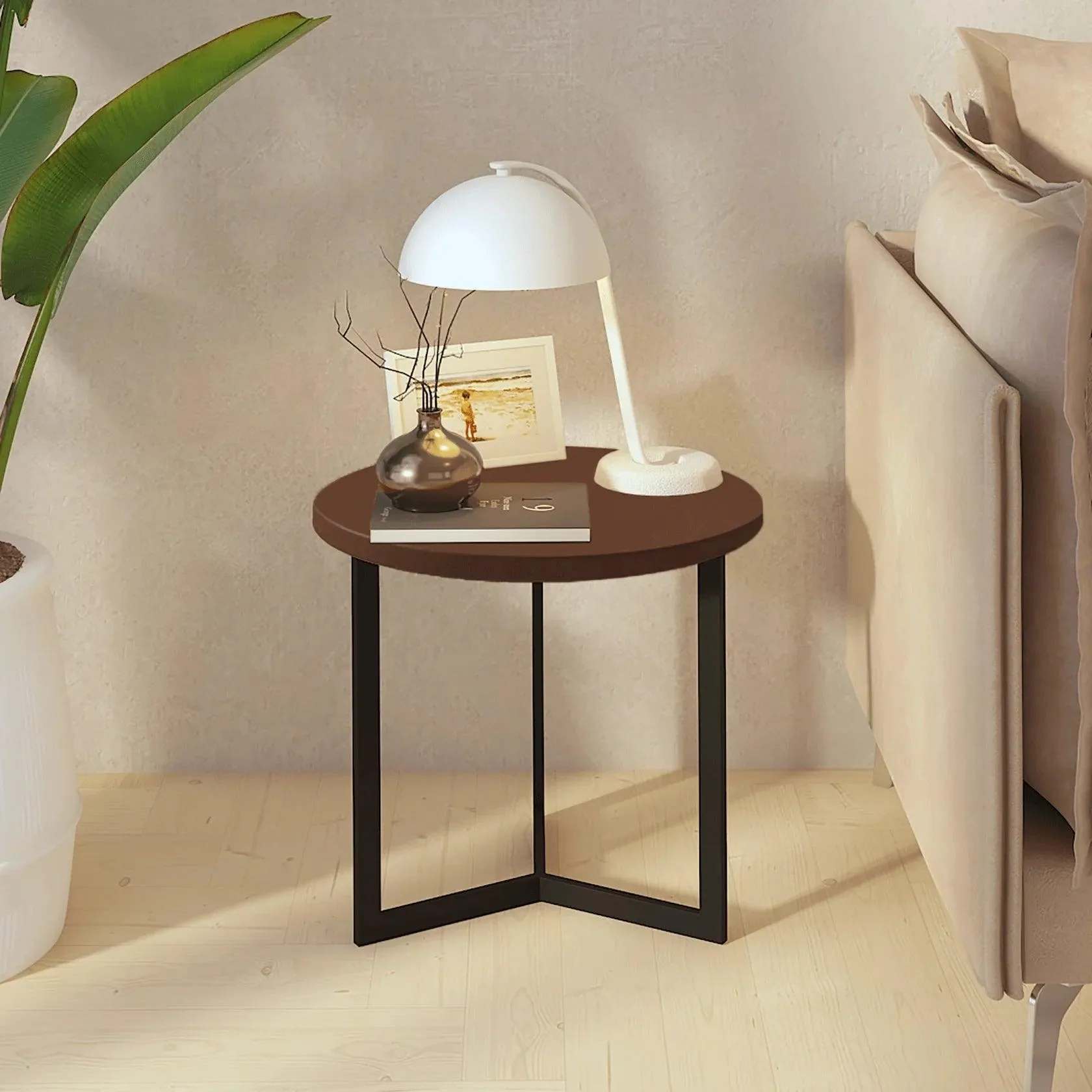 Capril Iron And MDF Side Table