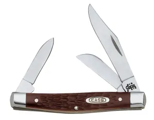 CASE 00106 Folding Pocket Knife, 2.42 in Clip, 1.58 in Sheep Foot, 1.57 in Pen L Blade, 3-Blade, Brown Handle :EA: QUANTITY: 1