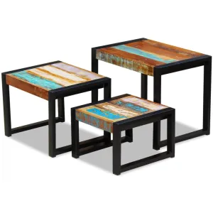 Chetan Mango Wooden Tables 3 pcs