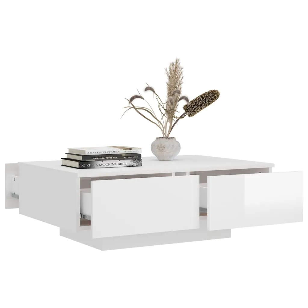 Coffee Table High Gloss White