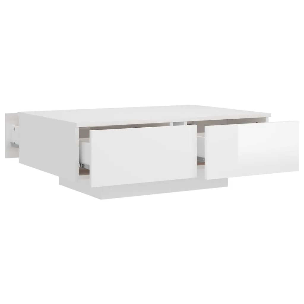 Coffee Table High Gloss White