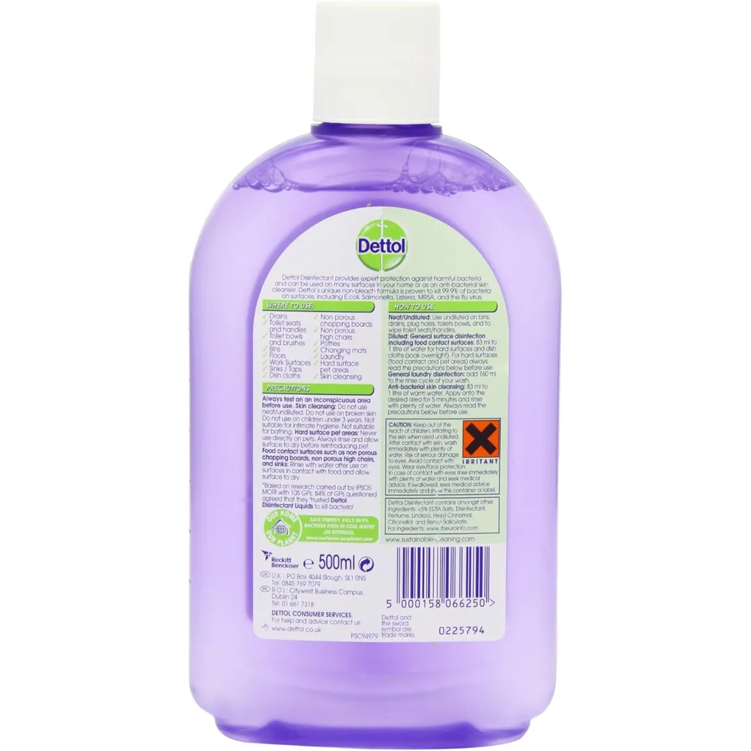 Dettol Disinfectant Liquid Lavender and Orange Oil  500 ml (T)