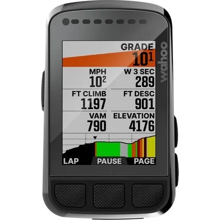 Elemnt Bolt GPS Wahoo Fitness Bike Computer, Black