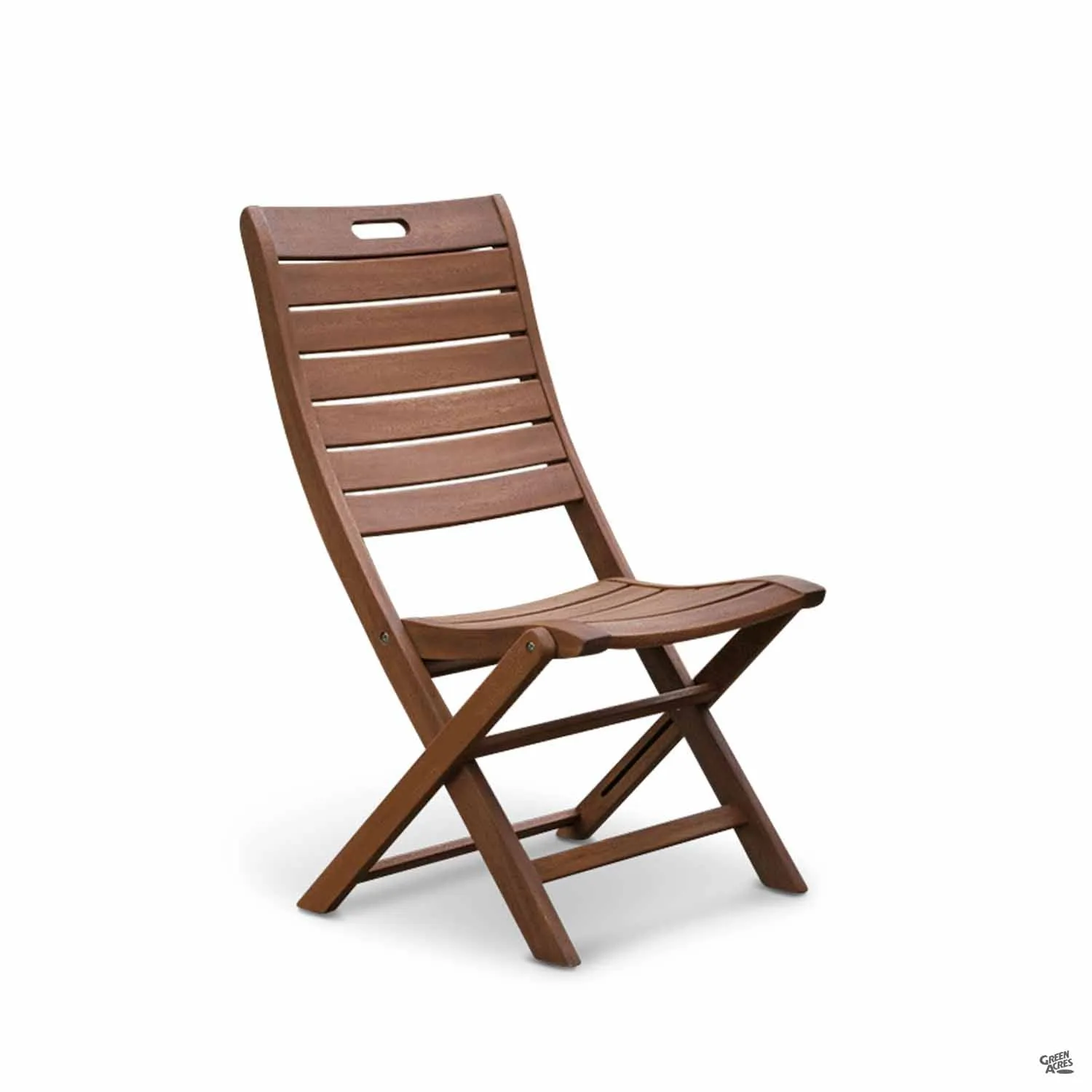 Eucalyptus Folding Armless Chair