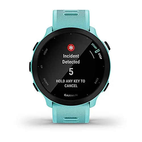 Garmin Forerunner 55, GPS Running Watch with Daily Suggested Workouts, Up to 2 weeks of Battery Life, Aqua