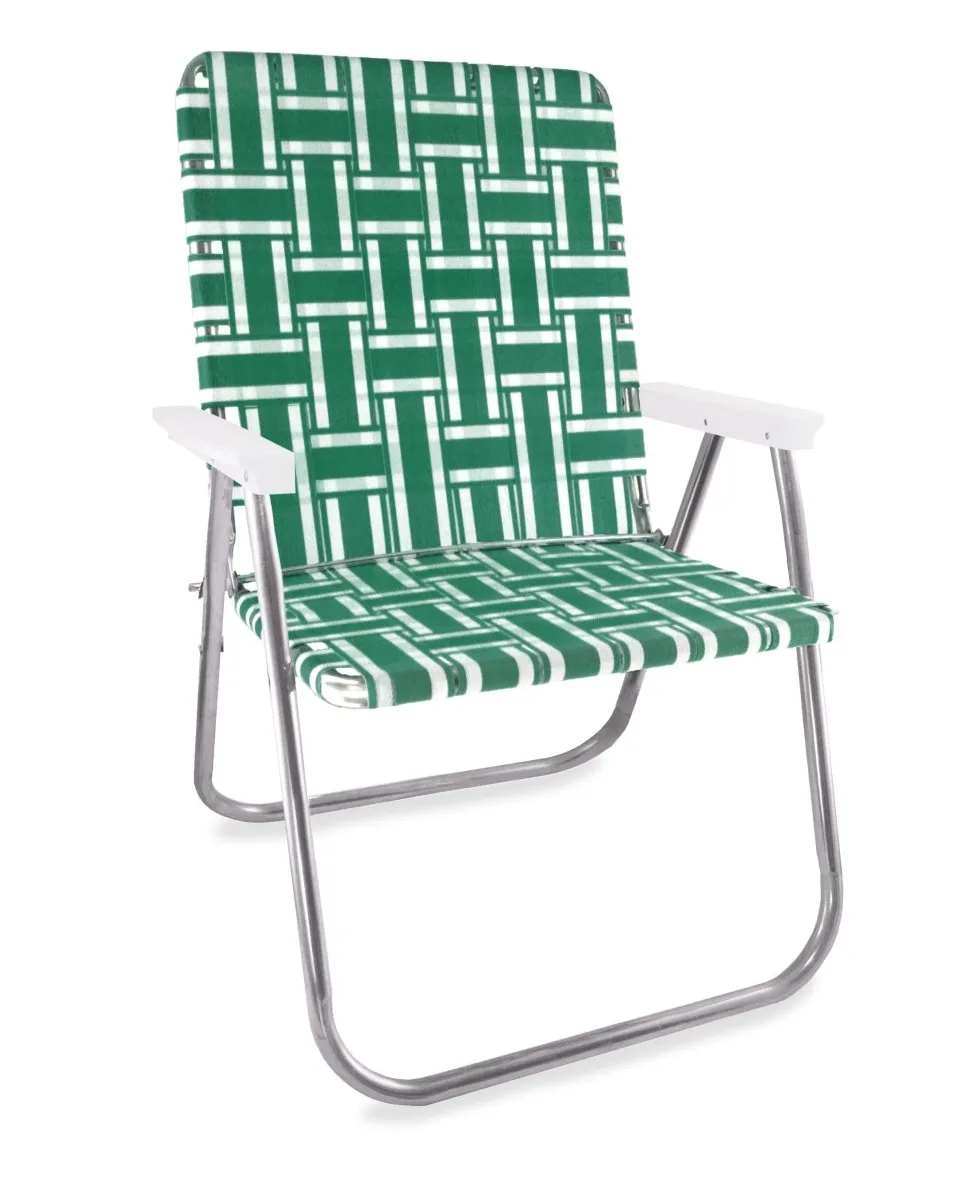 Green and White Stripe Magnum Chair