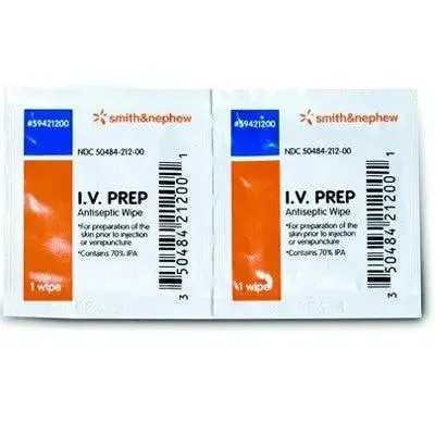 IV Prep Antiseptic Wipes by Smith and  Nephew 50/box