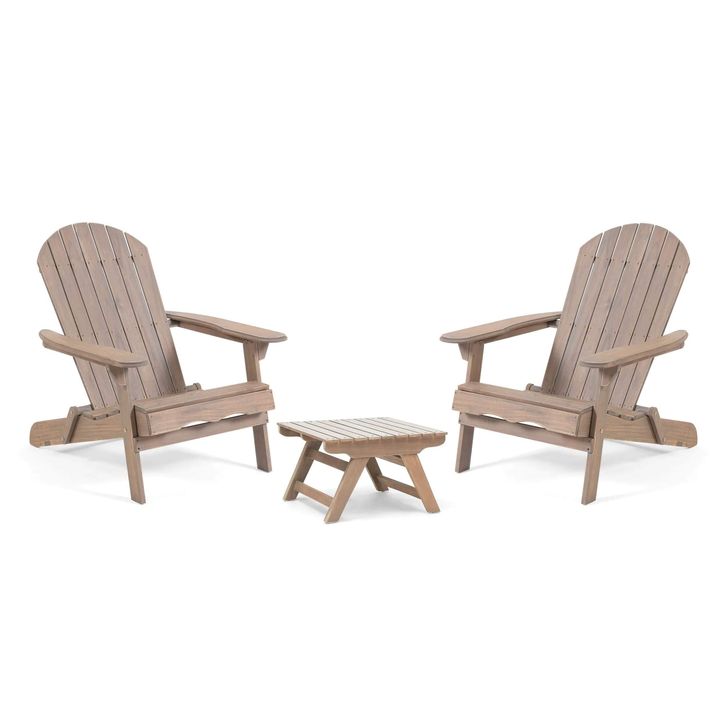 Magnolia Outdoor Acacia Wood 2 Seater Chat Set with Side Table