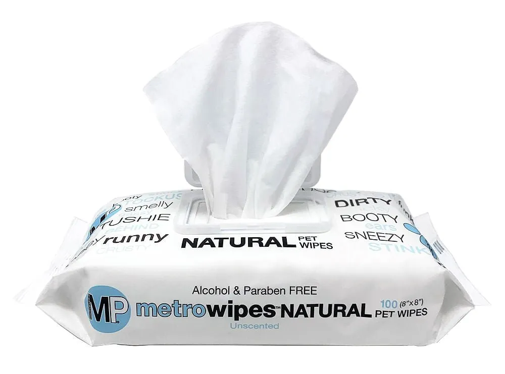 Metro Wipes Natural Unscented Pet Wipes