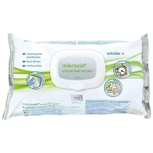 MIKROZID universal, disinfectant wipes, premium 100 pieces surface finish