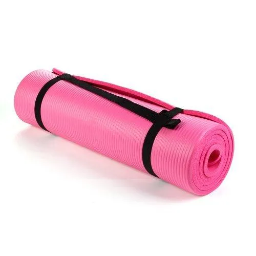 NBR Foam Yoga Mat 15mm Thick - Pink