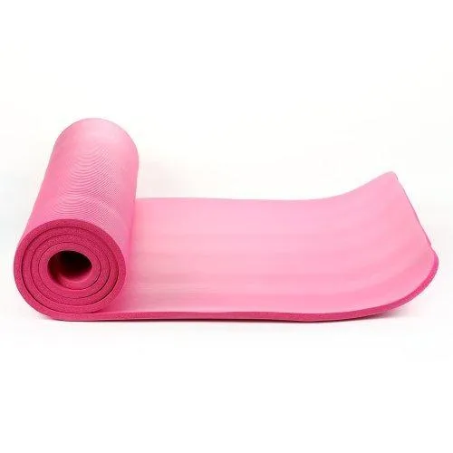 NBR Foam Yoga Mat 15mm Thick - Pink