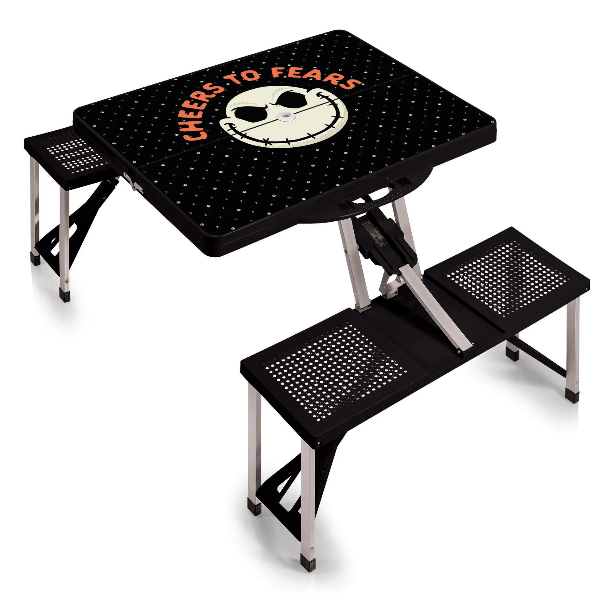 Nightmare Before Christmas Jack - Picnic Table Portable Folding Table with Seats