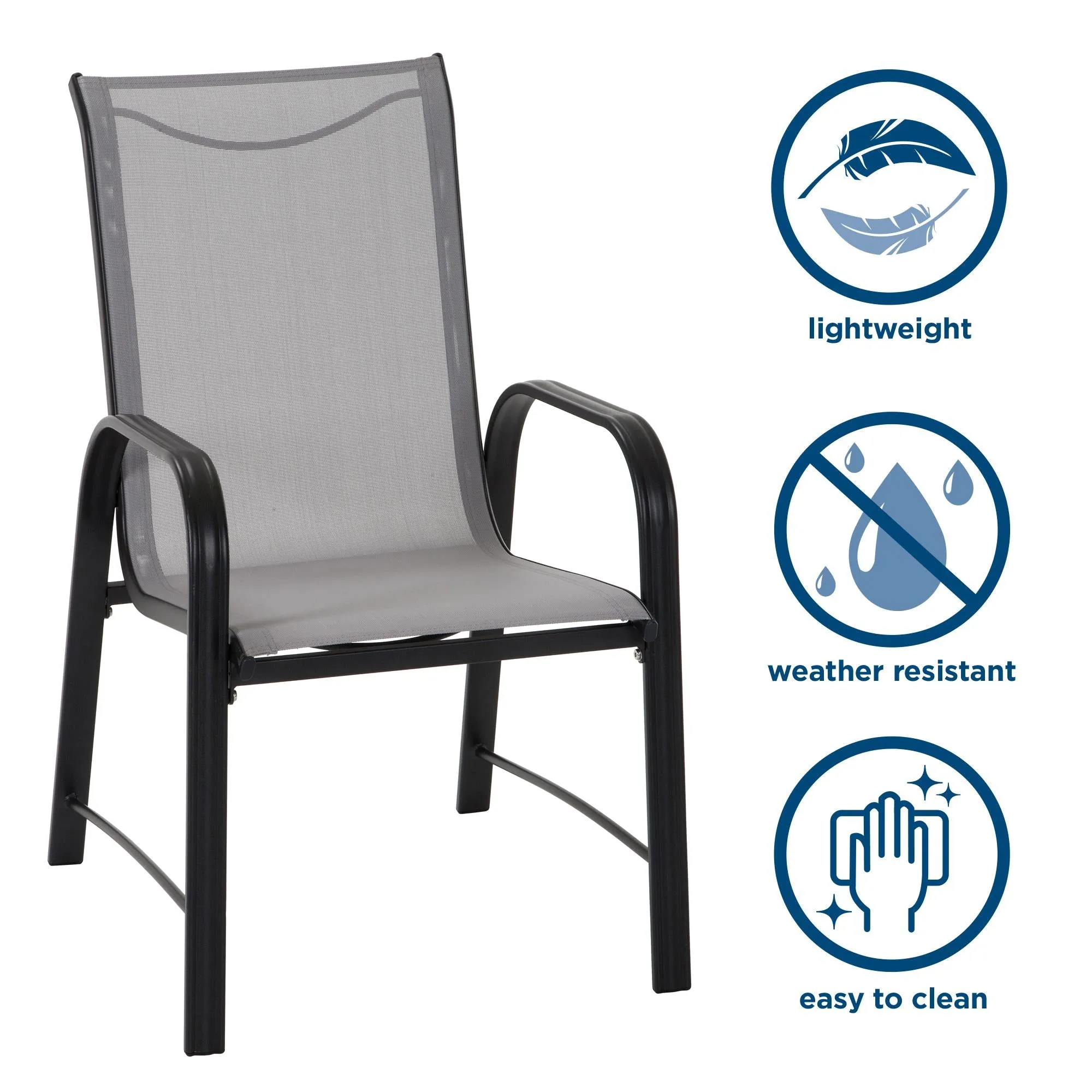 Paloma Steel Patio Dining Chairs