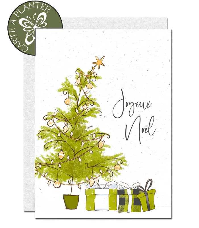 Plantable Christmas Card - Merry Green Christmas!