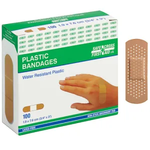 PLASTIC BANDAGES - 2.5 x 7.6 cm 100/BOX