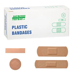 PLASTIC BANDAGES - ASSORTED SIZES 50/BOX