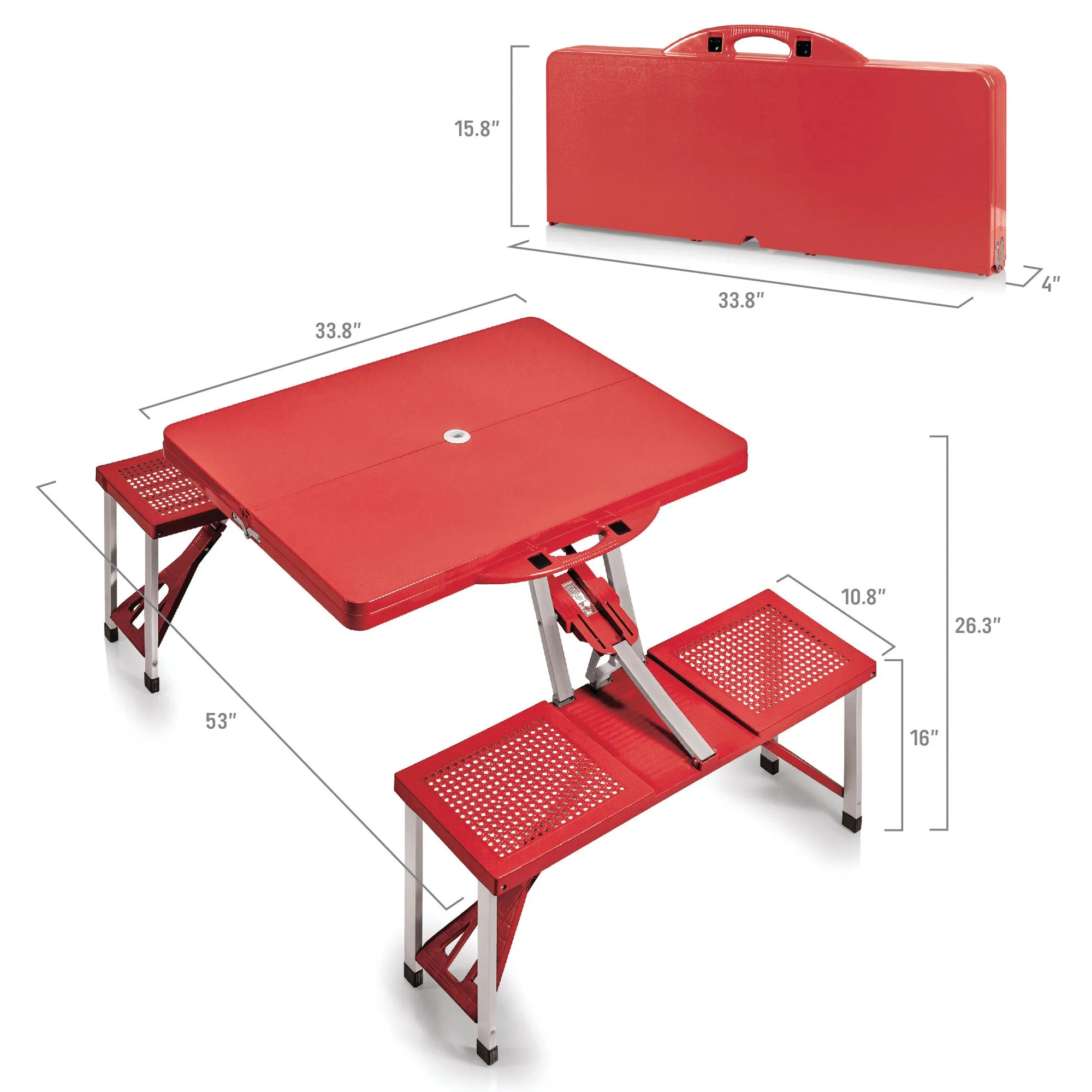 San Francisco 49ers - Picnic Table Portable Folding Table with Seats