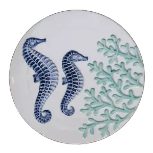 Seahorse Round Trivet