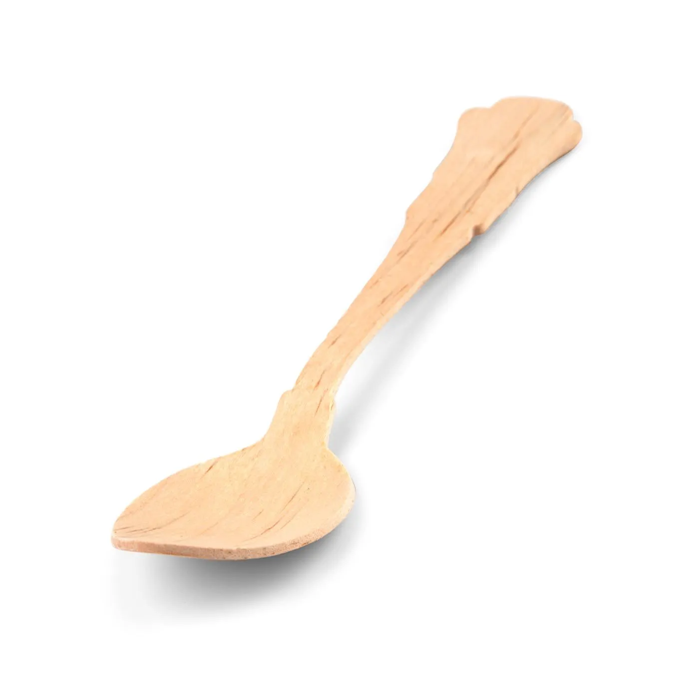 Silhouette Birch Wood Eco Friendly Disposable Dinner Spoons