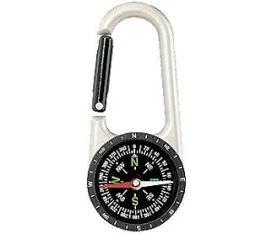 Silver - Professional Carabiner Compass - 110mm