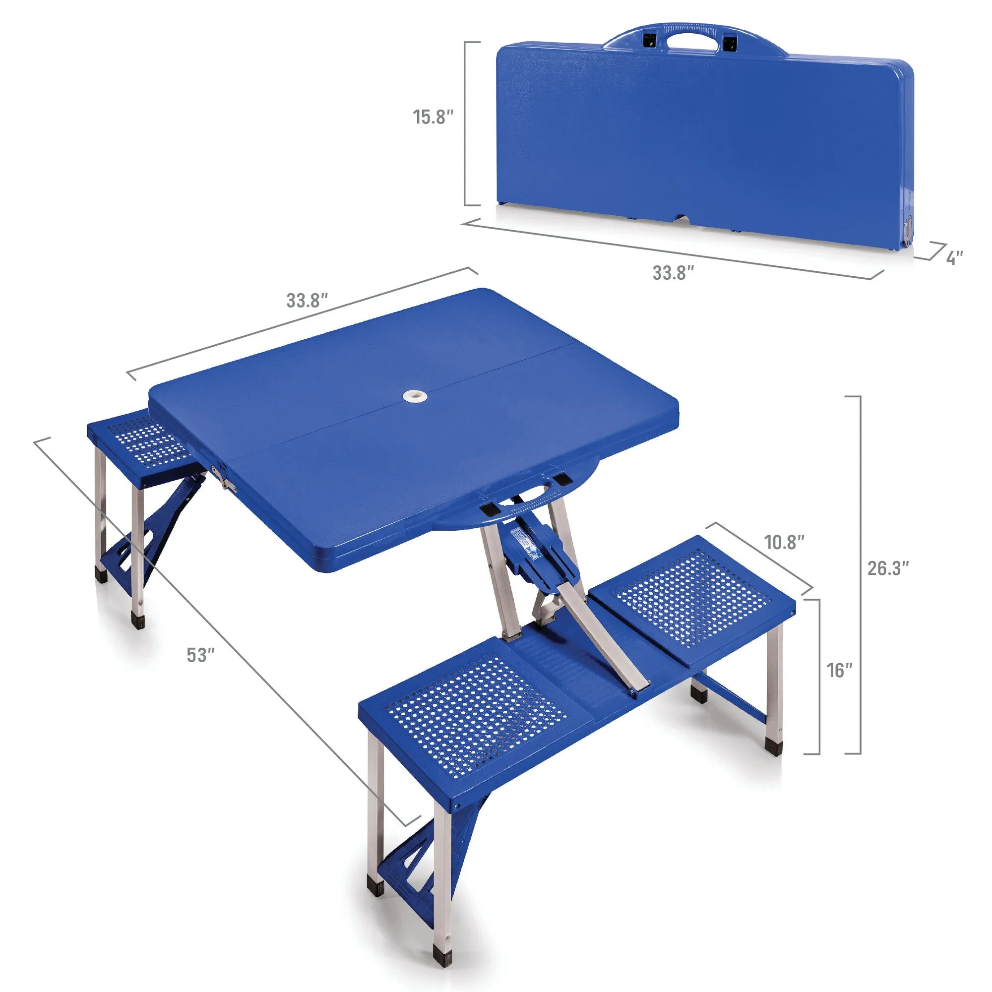 Toronto Maple Leafs Hockey Rink - Picnic Table Portable Folding Table with Seats