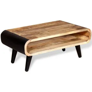 vidaXL Coffee Table Rough Mango Wood 90x55x39 cm