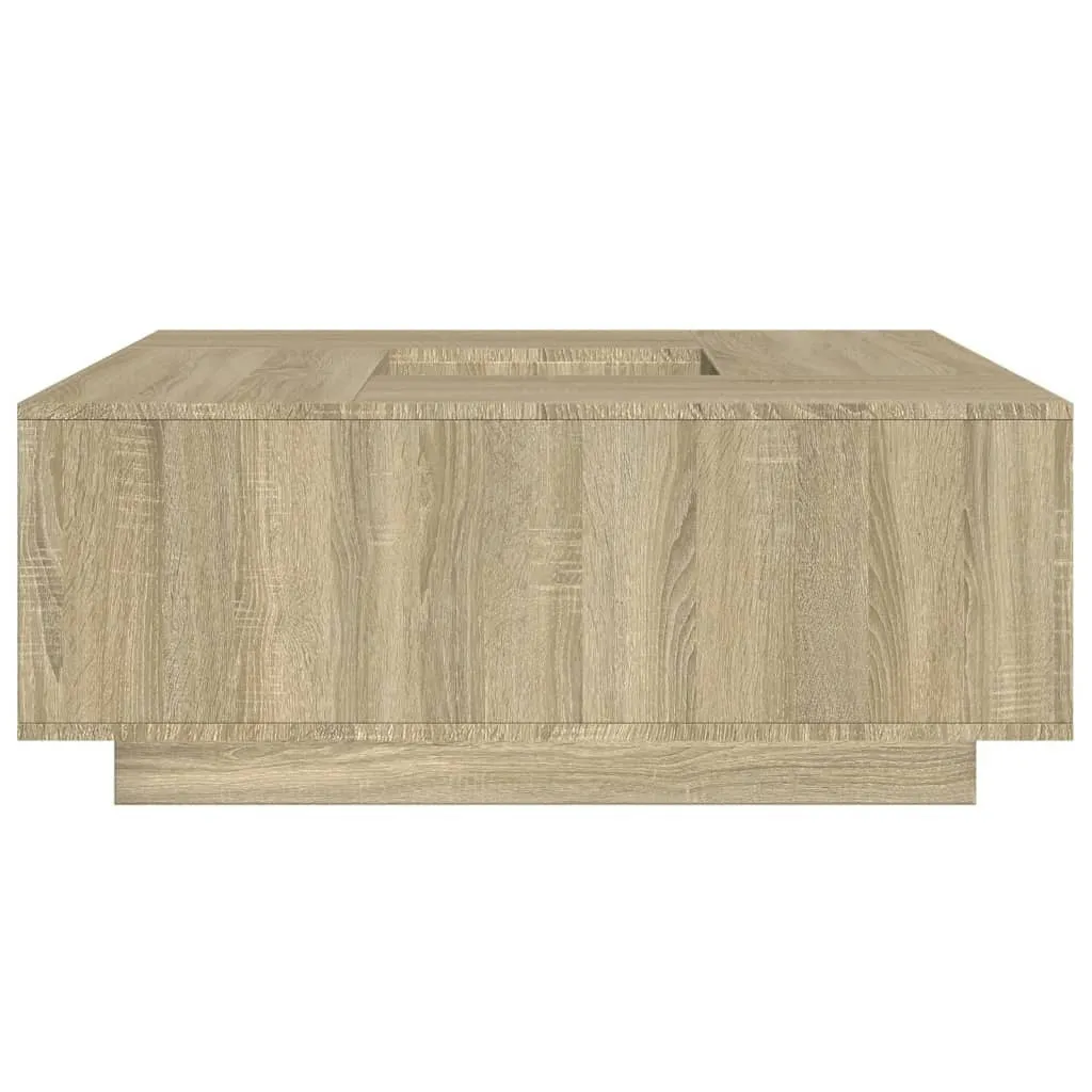 vidaXL Coffee Table Sonoma Oak 100x100x40 cm Engineered Wood