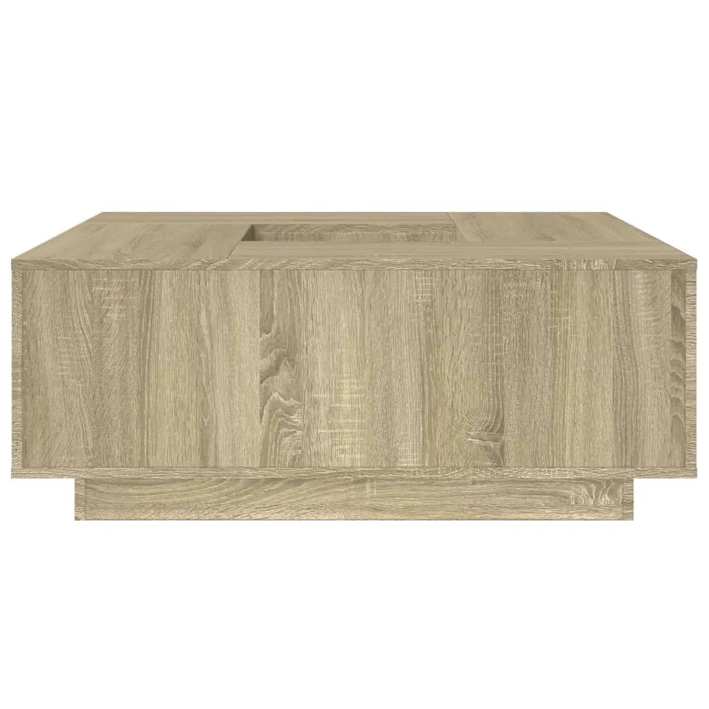 vidaXL Coffee Table Sonoma Oak 100x100x40 cm Engineered Wood