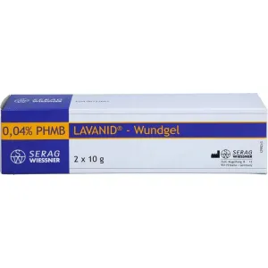 Wound dressings, sodium chloride to clean wounds, LAVANID wound gel